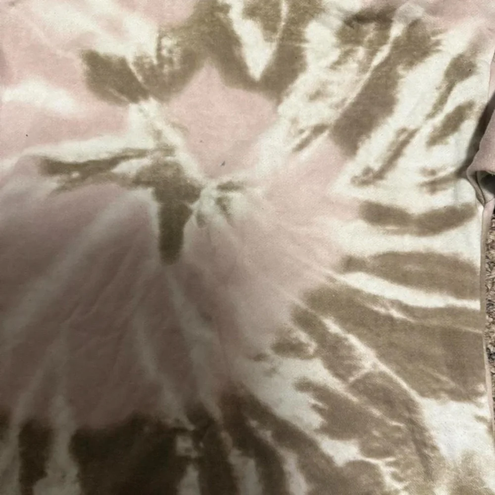 Primark Soft Pink Tan Tie Dye Hoodie Pullover 9/10
